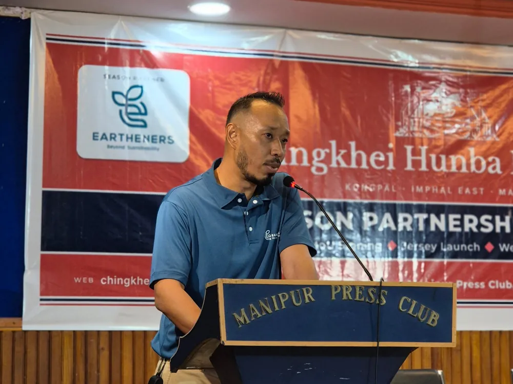 Soraisam Devakishor Singh, Founder and Managing Director of Eartheners, speaking at the launch